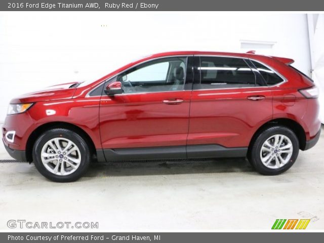 2016 Ford Edge Titanium AWD in Ruby Red