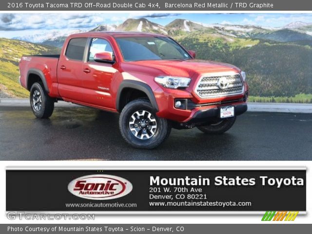 2016 Toyota Tacoma TRD Off-Road Double Cab 4x4 in Barcelona Red Metallic
