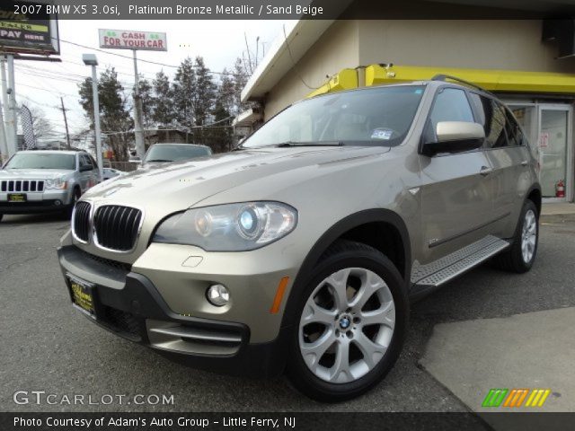2007 BMW X5 3.0si in Platinum Bronze Metallic