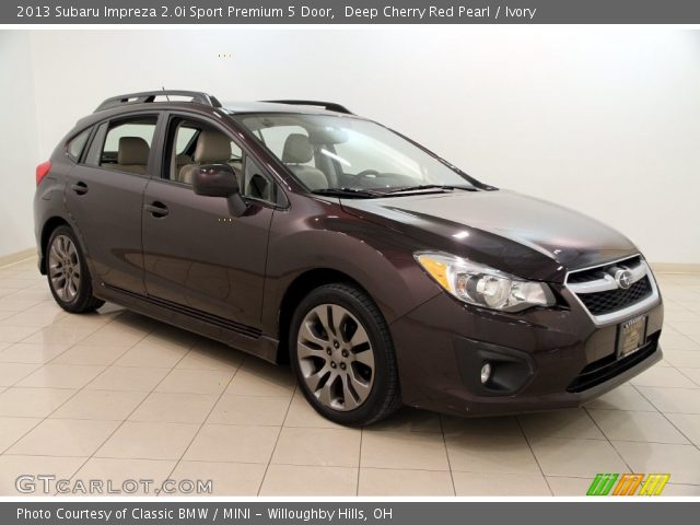 2013 Subaru Impreza 2.0i Sport Premium 5 Door in Deep Cherry Red Pearl