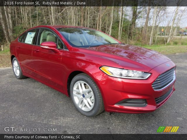 2016 Ford Fusion SE in Ruby Red Metallic
