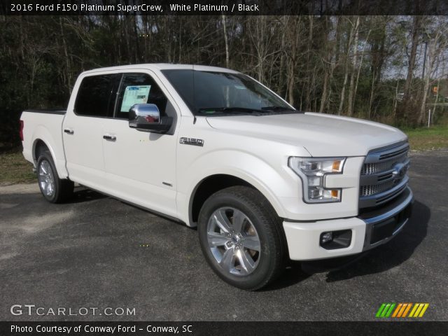 2016 Ford F150 Platinum SuperCrew in White Platinum