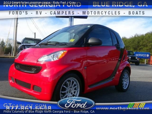 2011 Smart fortwo passion coupe in Rally Red