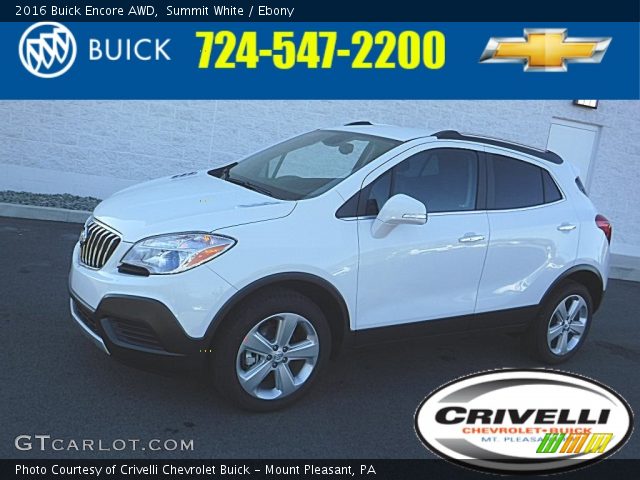 2016 Buick Encore AWD in Summit White