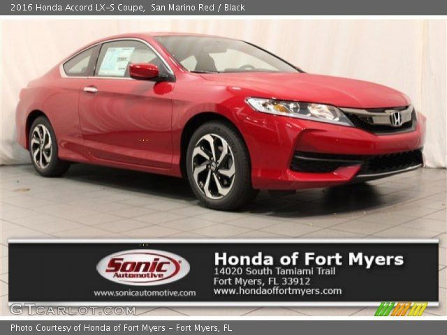 2016 Honda Accord LX-S Coupe in San Marino Red