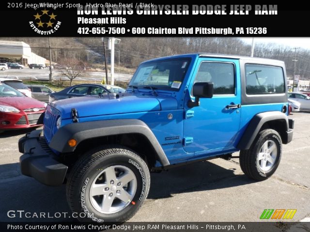 2016 Jeep Wrangler Sport in Hydro Blue Pearl