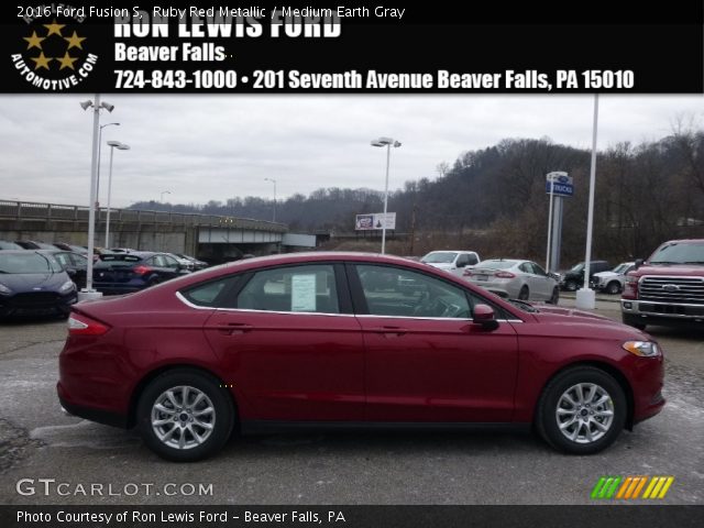2016 Ford Fusion S in Ruby Red Metallic