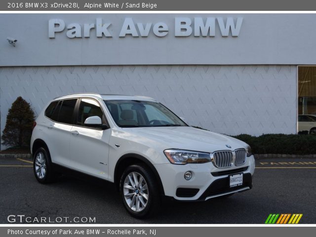 2016 BMW X3 xDrive28i in Alpine White