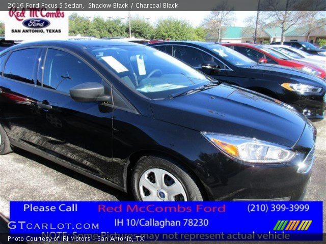 2016 Ford Focus S Sedan in Shadow Black