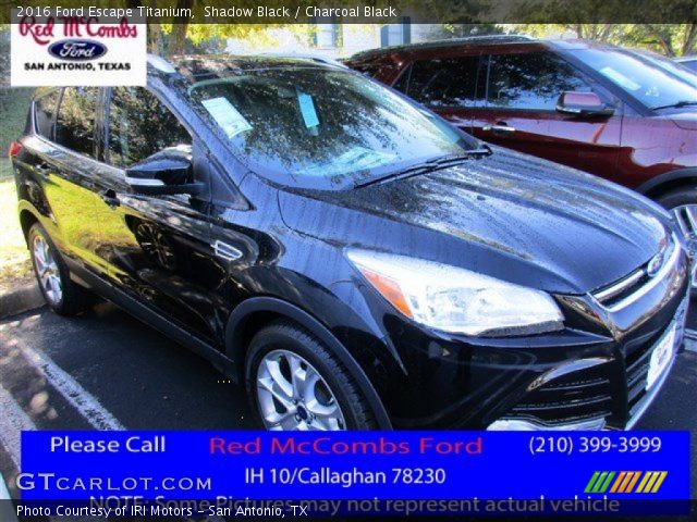2016 Ford Escape Titanium in Shadow Black