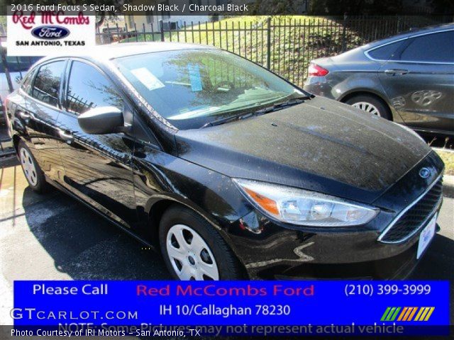 2016 Ford Focus S Sedan in Shadow Black