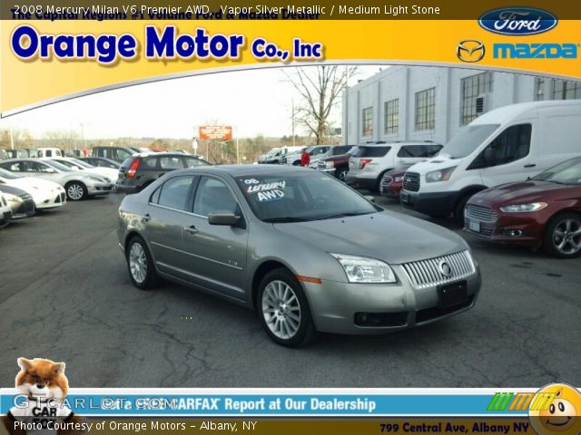 2008 Mercury Milan V6 Premier AWD in Vapor Silver Metallic