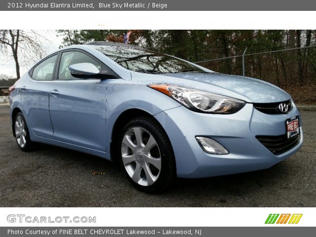 2012 Hyundai Elantra Limited in Blue Sky Metallic