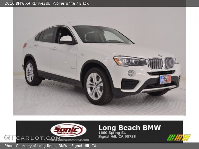 2016 BMW X4 xDrive28i in Alpine White