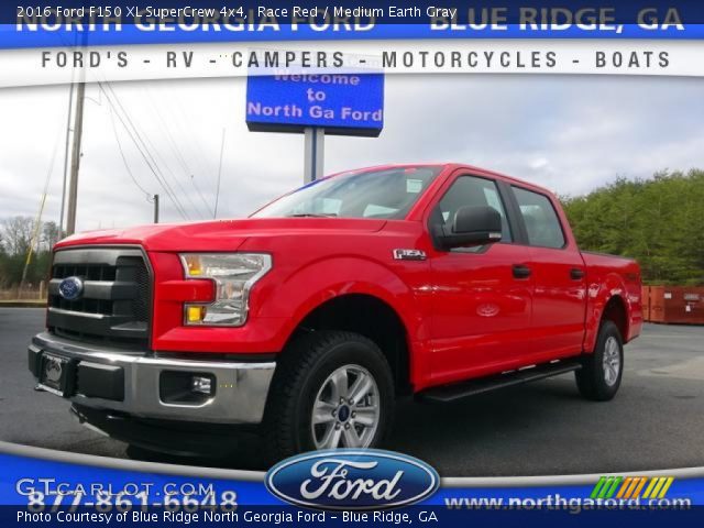 2016 Ford F150 XL SuperCrew 4x4 in Race Red