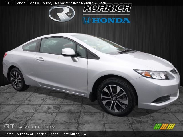 2013 Honda Civic EX Coupe in Alabaster Silver Metallic