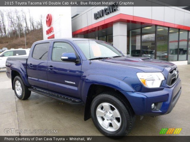 2015 Toyota Tacoma V6 Double Cab 4x4 in Blue Ribbon Metallic