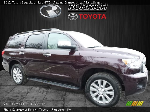 2012 Toyota Sequoia Limited 4WD in Sizzling Crimson Mica