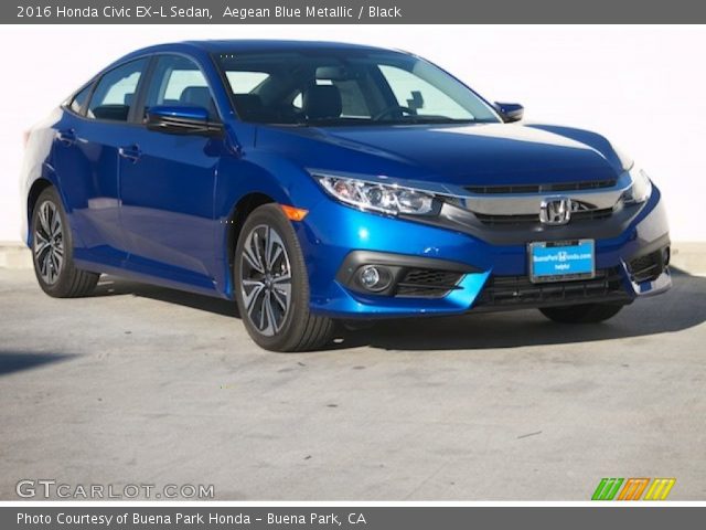 2016 Honda Civic EX-L Sedan in Aegean Blue Metallic