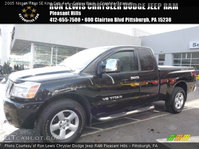 2005 Nissan Titan SE King Cab 4x4 in Galaxy Black