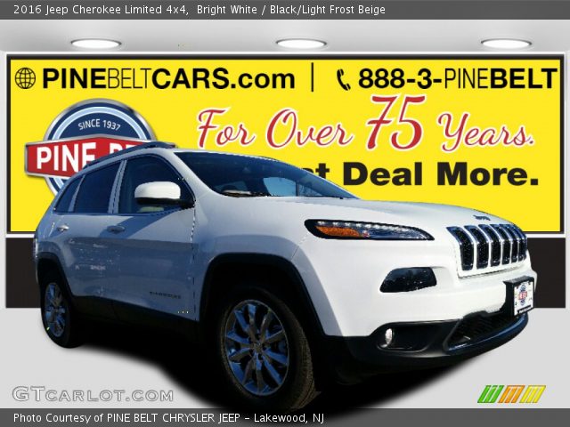 2016 Jeep Cherokee Limited 4x4 in Bright White