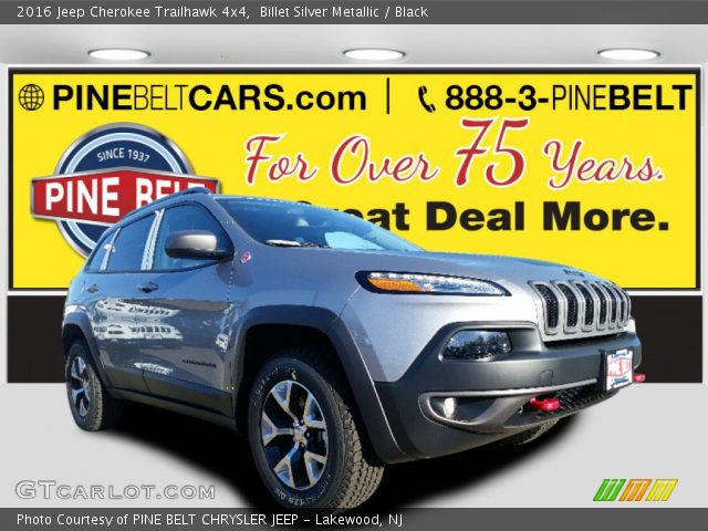 2016 Jeep Cherokee Trailhawk 4x4 in Billet Silver Metallic