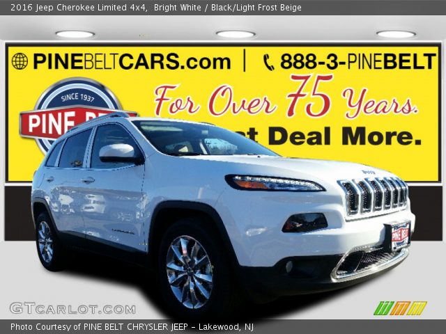 2016 Jeep Cherokee Limited 4x4 in Bright White