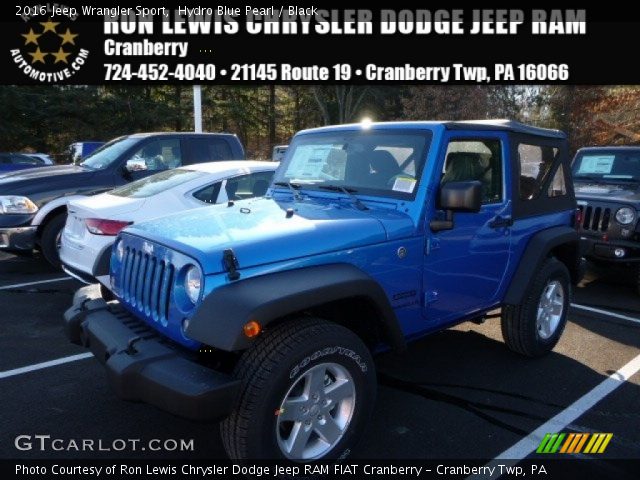 2016 Jeep Wrangler Sport in Hydro Blue Pearl