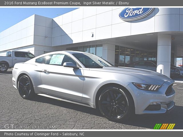 2016 Ford Mustang EcoBoost Premium Coupe in Ingot Silver Metallic