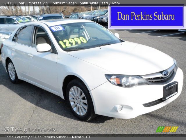 2010 Subaru Impreza 2.5i Premium Sedan in Satin White Pearl