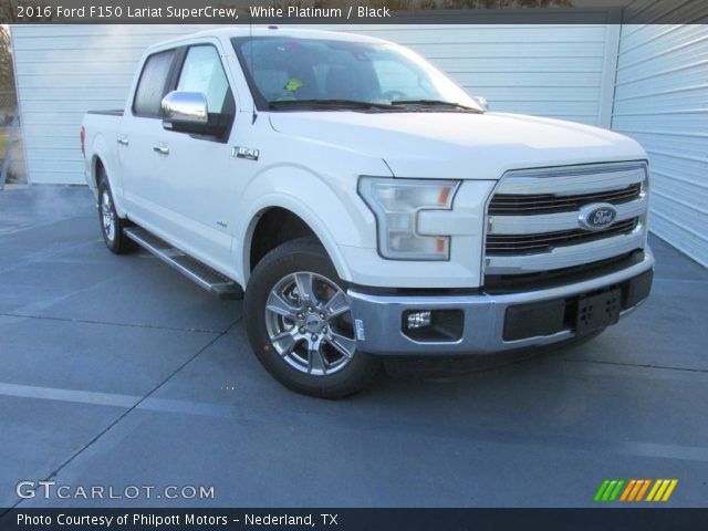 2016 Ford F150 Lariat SuperCrew in White Platinum