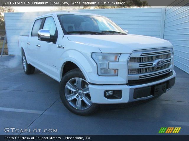 2016 Ford F150 Platinum SuperCrew in White Platinum