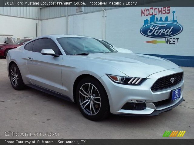 2016 Ford Mustang EcoBoost Premium Coupe in Ingot Silver Metallic