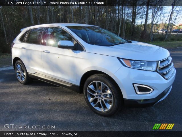 2015 Ford Edge Titanium in White Platinum Metallic