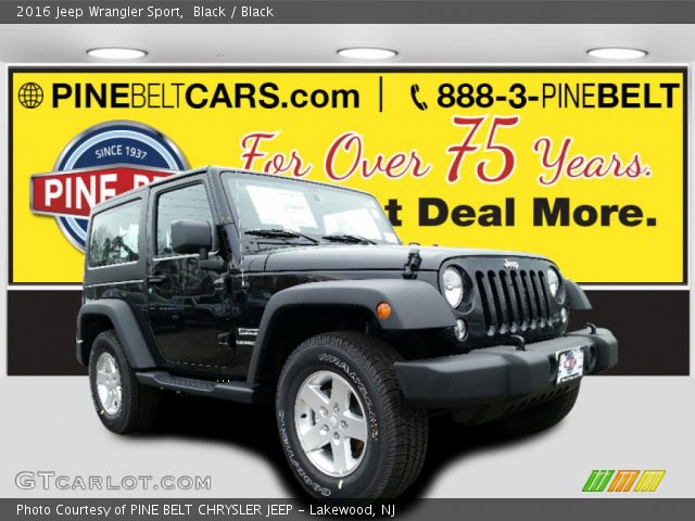 2016 Jeep Wrangler Sport in Black