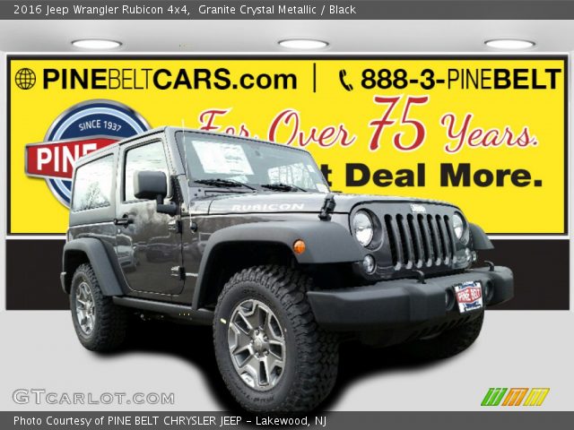 2016 Jeep Wrangler Rubicon 4x4 in Granite Crystal Metallic