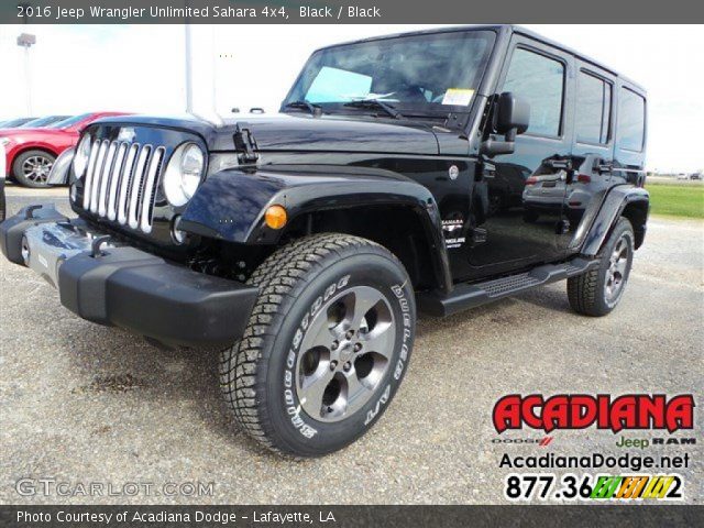 2016 Jeep Wrangler Unlimited Sahara 4x4 in Black