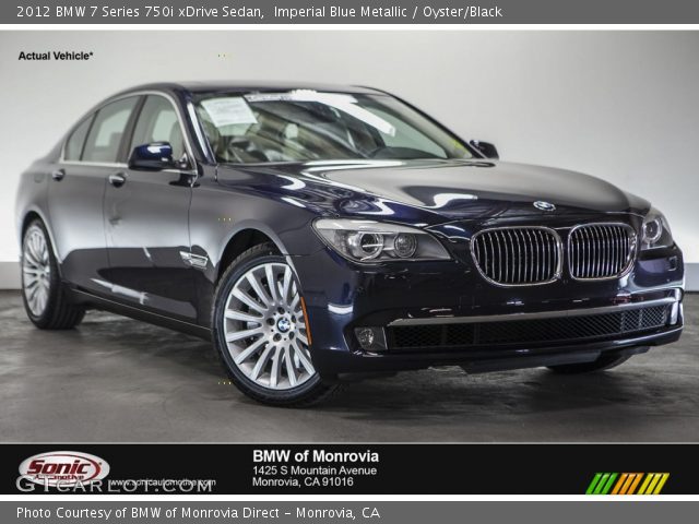 2012 BMW 7 Series 750i xDrive Sedan in Imperial Blue Metallic