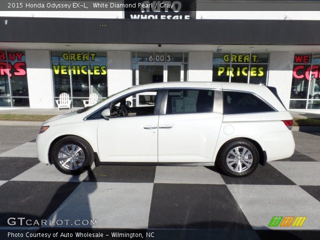 2015 Honda Odyssey EX-L in White Diamond Pearl