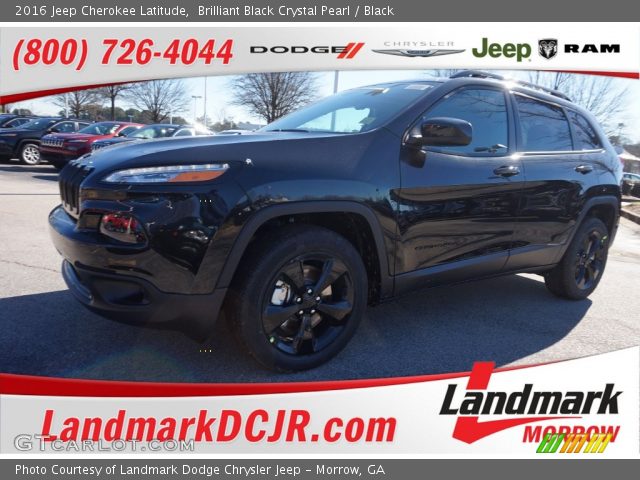 2016 Jeep Cherokee Latitude in Brilliant Black Crystal Pearl