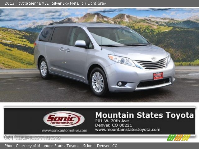 2013 Toyota Sienna XLE in Silver Sky Metallic