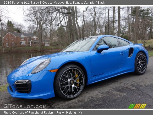 2016 Porsche 911 Turbo S Coupe in Voodoo Blue, Paint to Sample