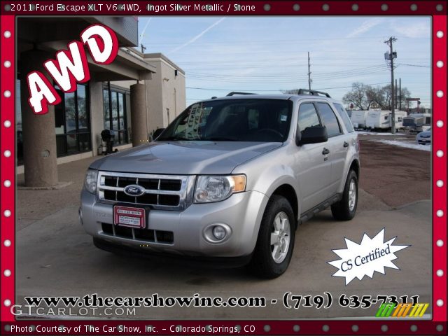 2011 Ford Escape XLT V6 4WD in Ingot Silver Metallic