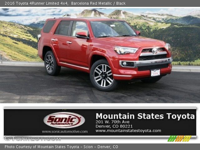 2016 Toyota 4Runner Limited 4x4 in Barcelona Red Metallic