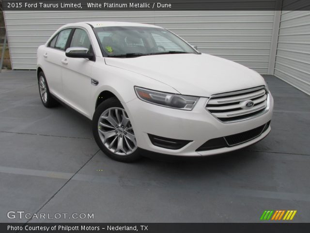 2015 Ford Taurus Limited in White Platinum Metallic