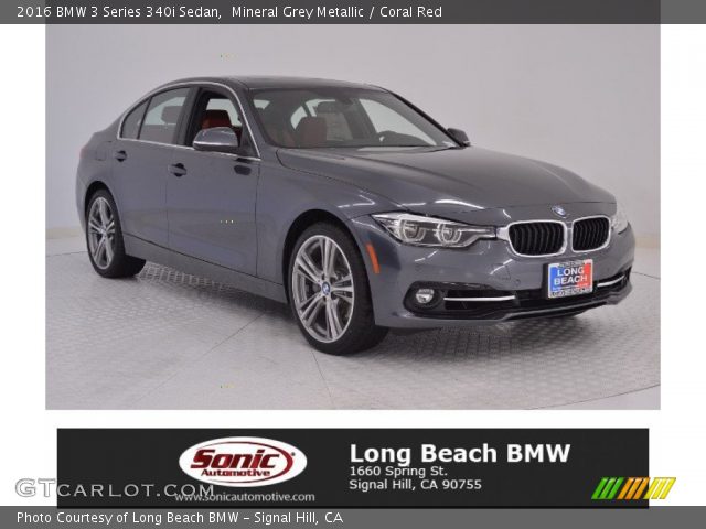 2016 BMW 3 Series 340i Sedan in Mineral Grey Metallic