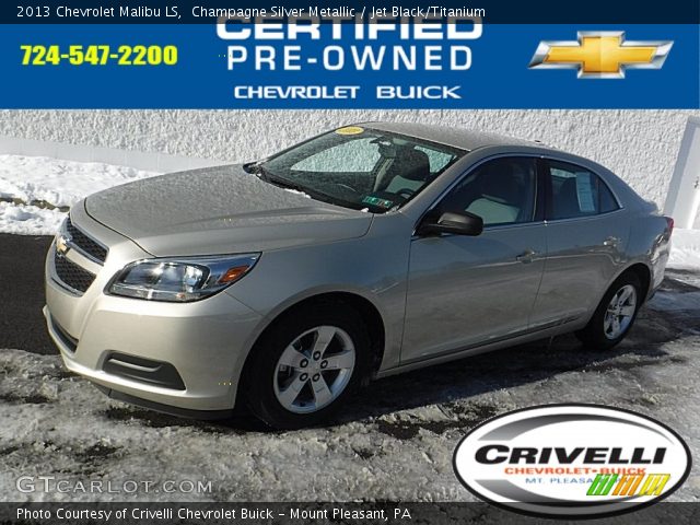 2013 Chevrolet Malibu LS in Champagne Silver Metallic