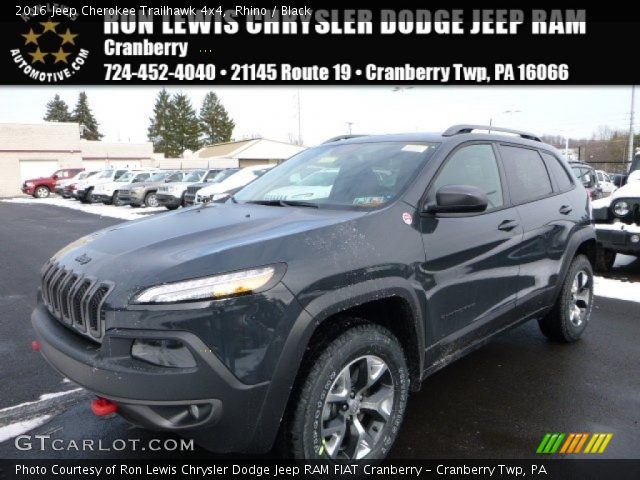 2016 Jeep Cherokee Trailhawk 4x4 in Rhino