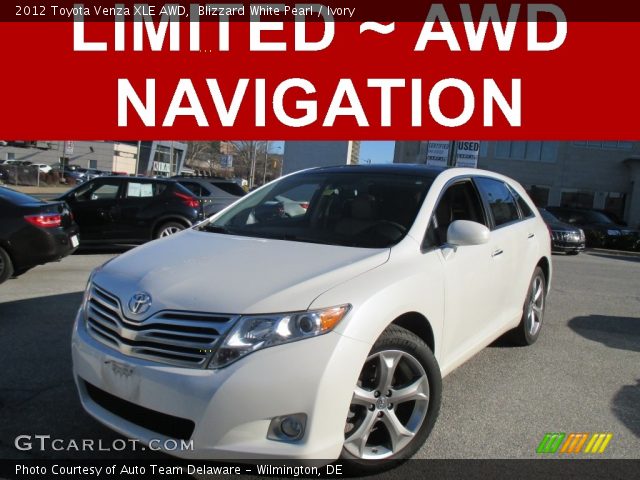 2012 Toyota Venza XLE AWD in Blizzard White Pearl