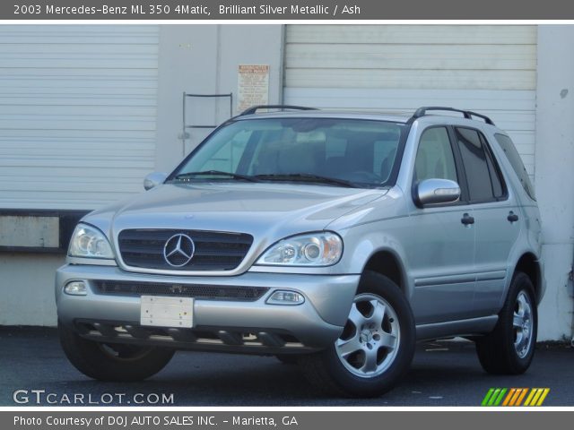 2003 Mercedes-Benz ML 350 4Matic in Brilliant Silver Metallic